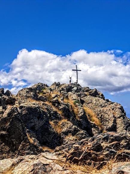 Au sommet du San Petrone, sommet de la Castagniccia  à 1 767 m d'altitude ! 