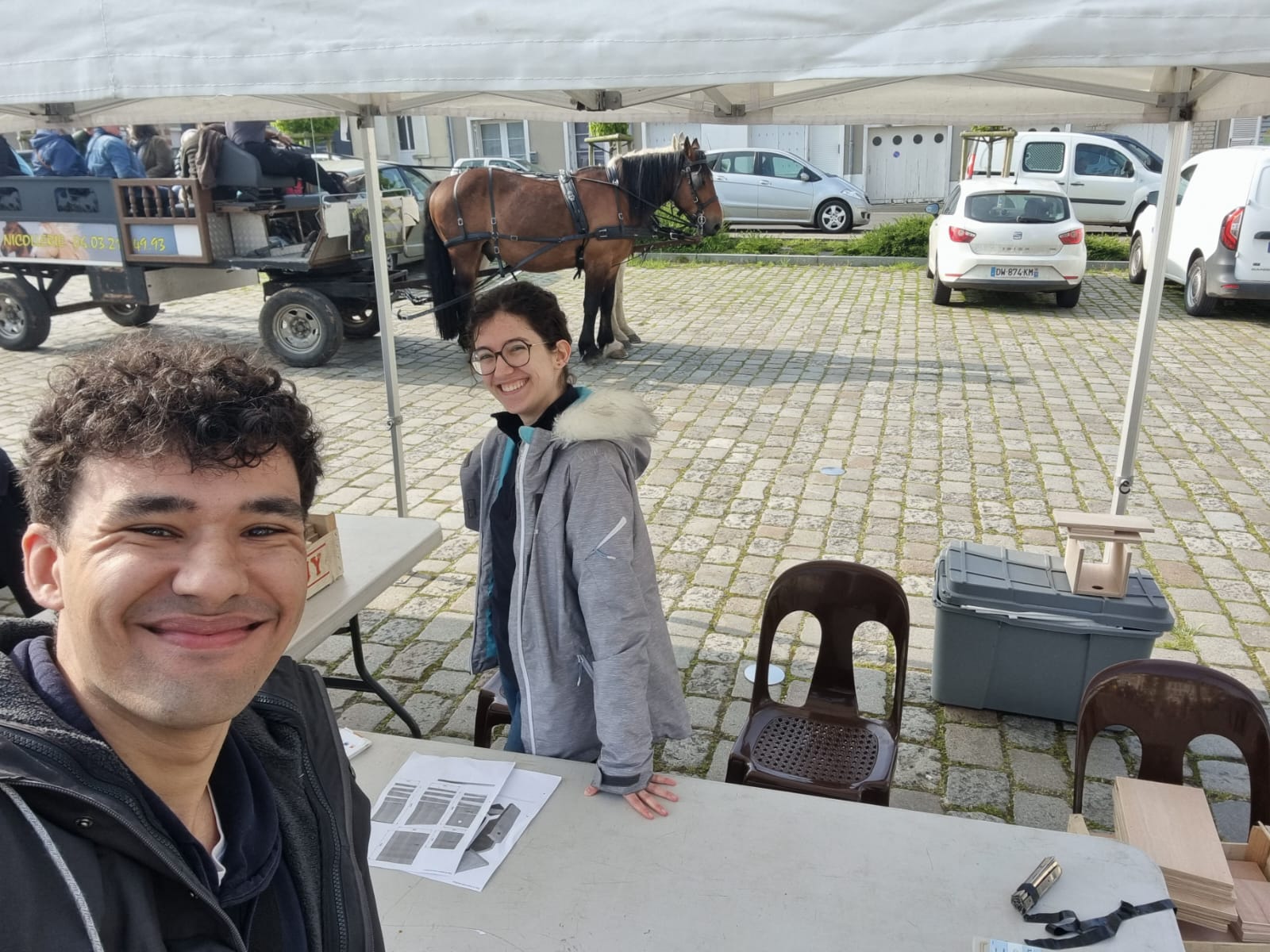Photo du matin après avoir fini d'installer