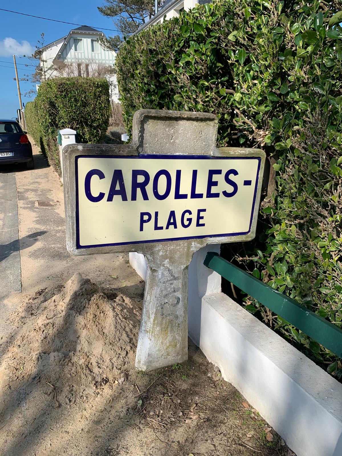 Panneau de Carolles-plage
