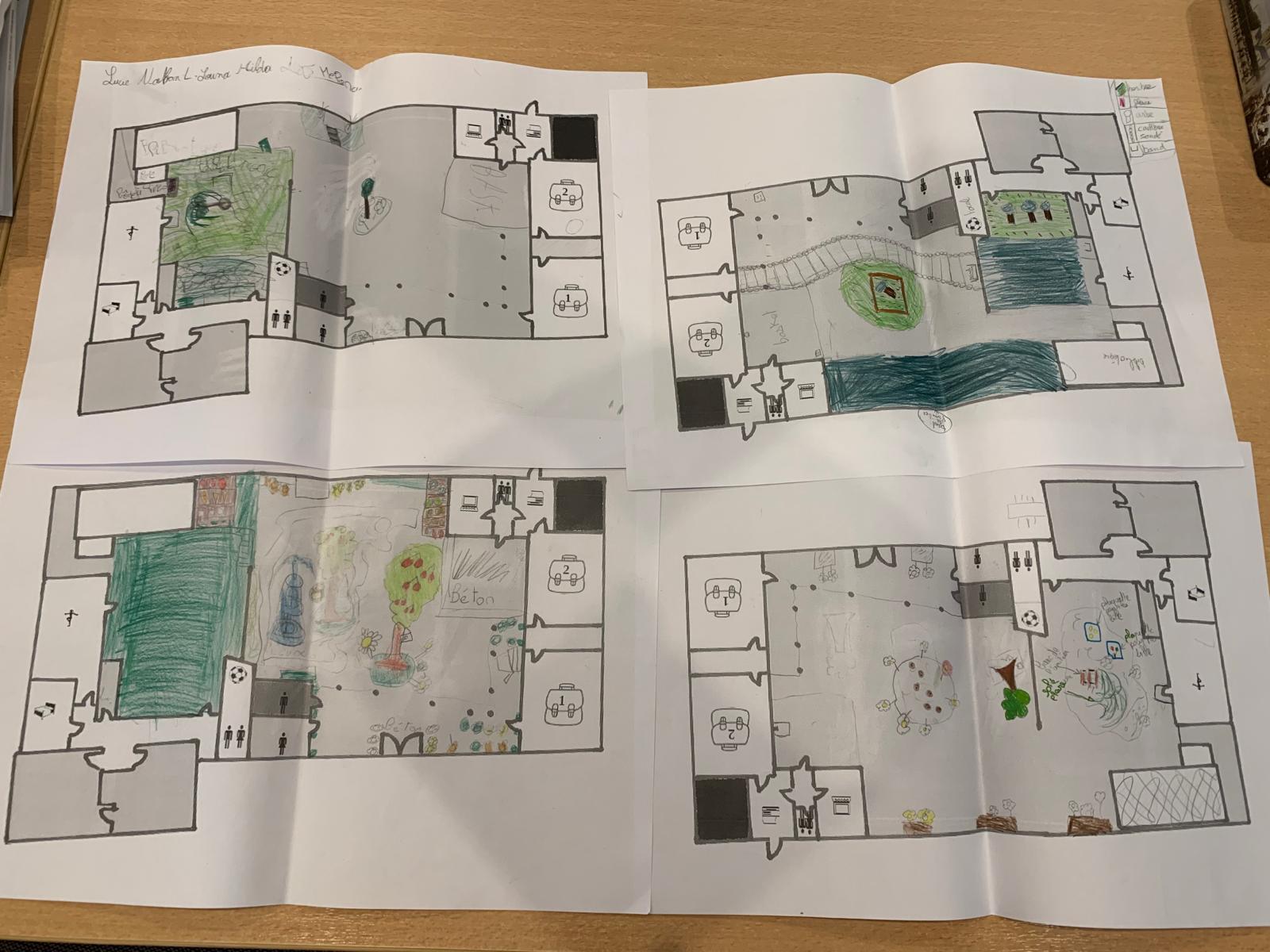 Exemples de dessins des élèves