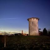 La tour Daspe, de nuit