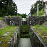 La double Ecluse de la Queugne sur le canal de Berry