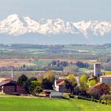 Vue sur les pyrénées