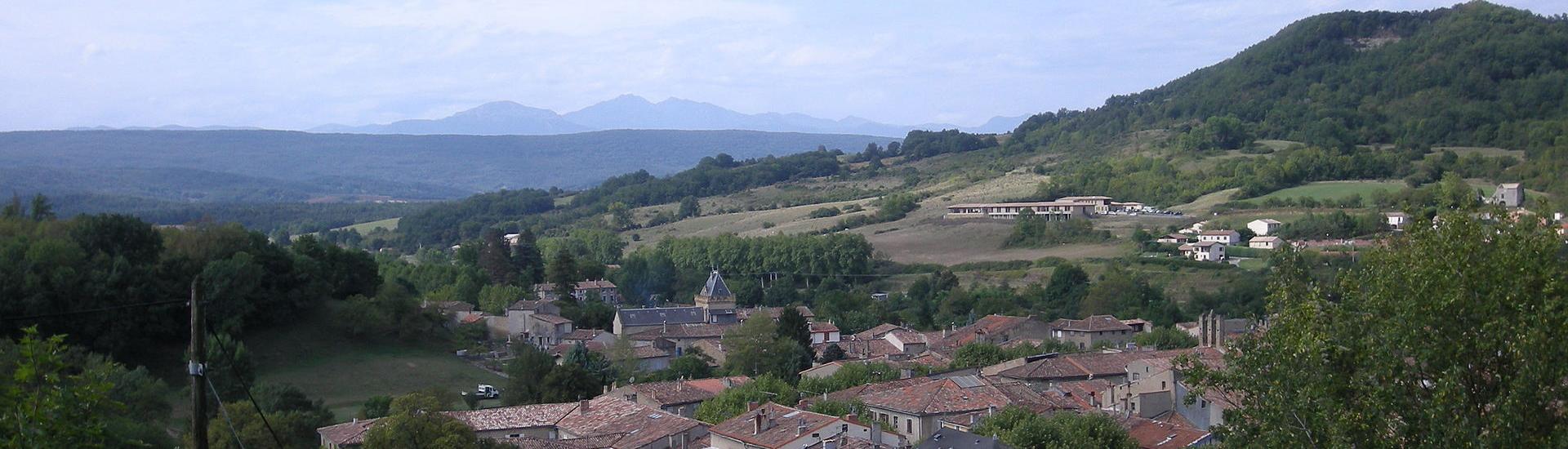 Chalabre vu d'en haut