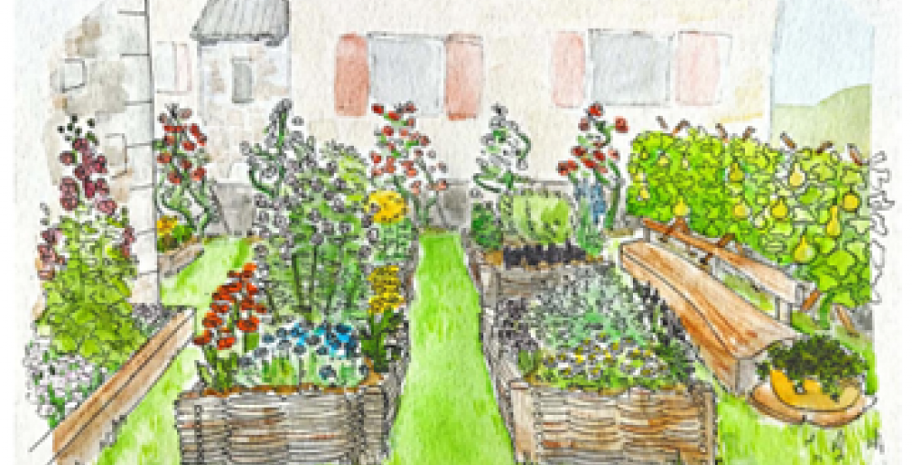 Illustration du projet paysagé réalisé par Anne Bicard